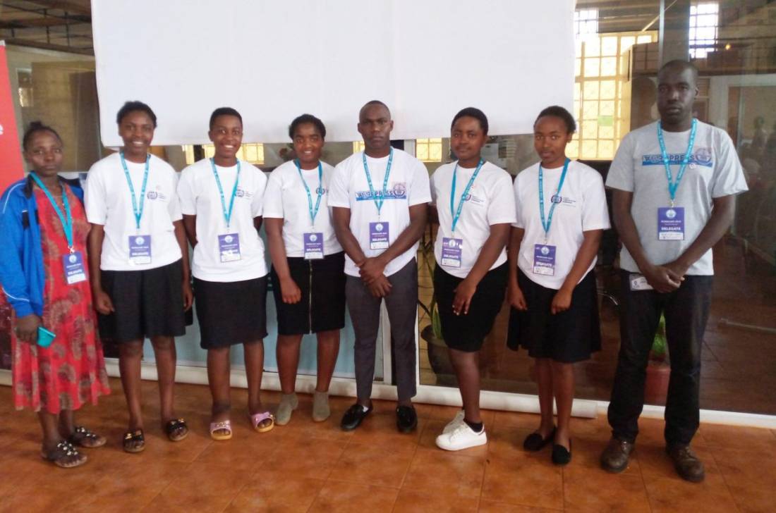 Young people supported by WENET in Uganda